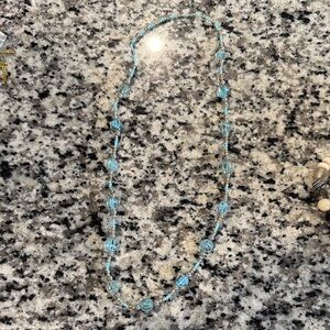 Elegant Blue Beaded Necklace